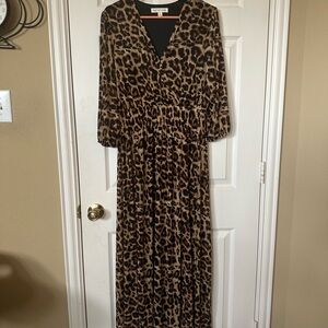 Leopard Print Maxi Dress
